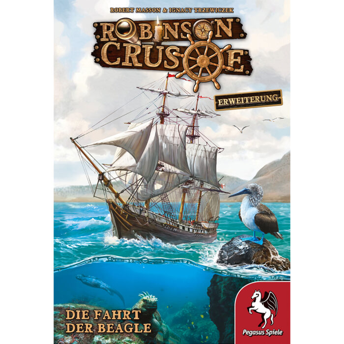 Pegasus Robinson Crusoe Die Fahrt der Beagle Erweiterung Spiel Der Spielelöwe Cover