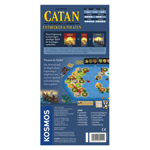 Catan Entdecker und Piraten Erweiterung fuer 5 6 Spieler Der Spielelöwe 2